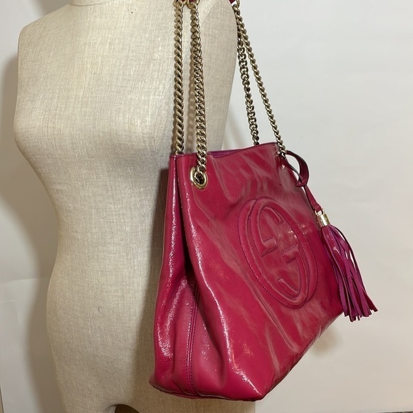 Gucci Soho patent leather shoulder bag chain - Picture 3 of 16